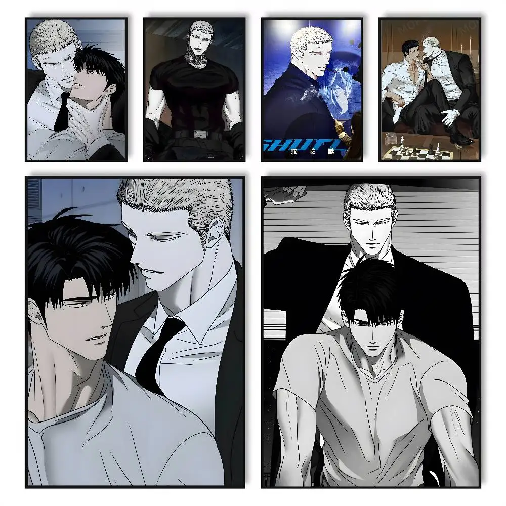 Anime Shutline Cool Jake And Shin Poster HD posters Self adhesive waterproof ideal for living room bedroom bar decoration