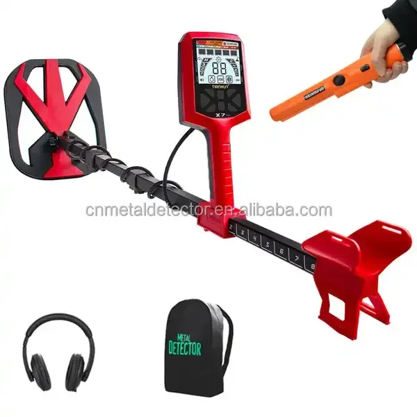 X7 Metal Detector De Metales Professional Gold Detector With Auto Ground Balance Highly Resistant To External Interference