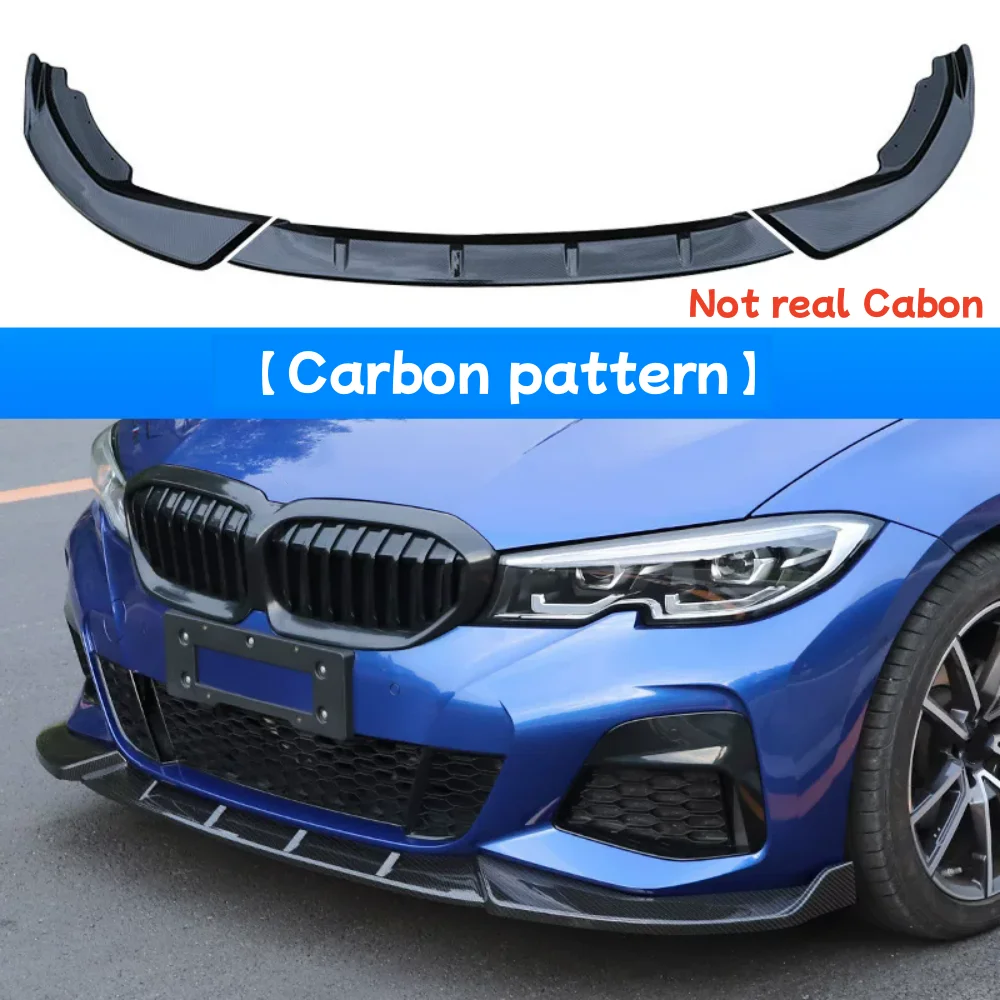 Car Front lip for BMW 3 Series G20 G28 2019-2022 modified ABS material Three-stage Front shovel Car Accessories