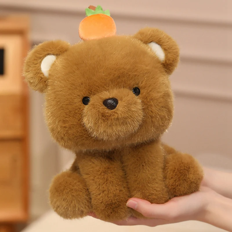 20cm decoración de frutas de verano juguetes de peluche de animales Kawaii lindo vaca en cuclillas elefante perro oso peluches suave regalo abrazable para niña