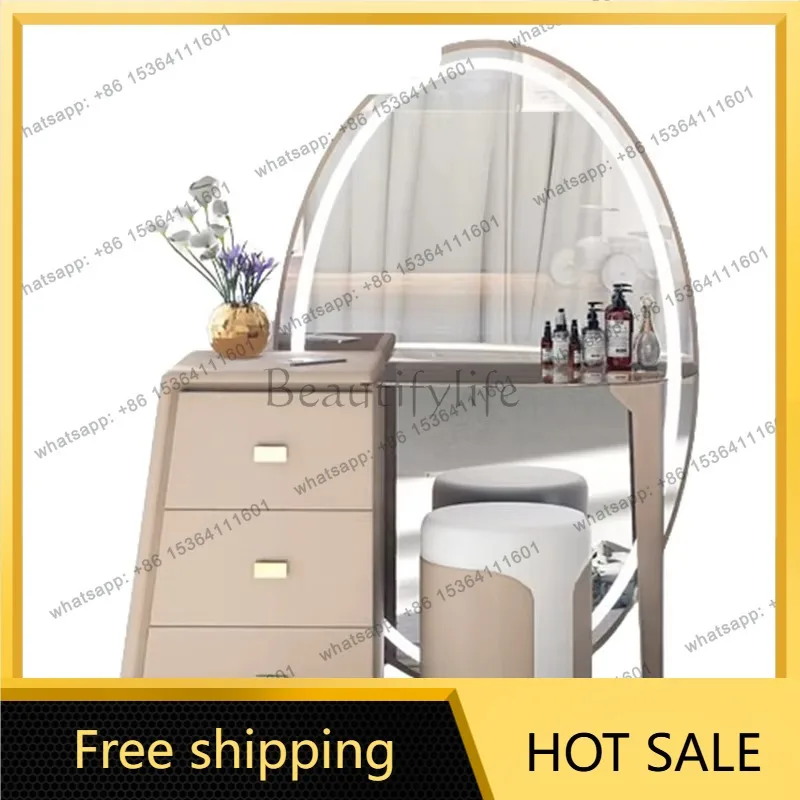 Best Sellers Aesthetic Cabinet Dresser Bedroom Luxury Vanity Storage Chair Mirror Dressing Table Wooden Modern Penteadeira Furni