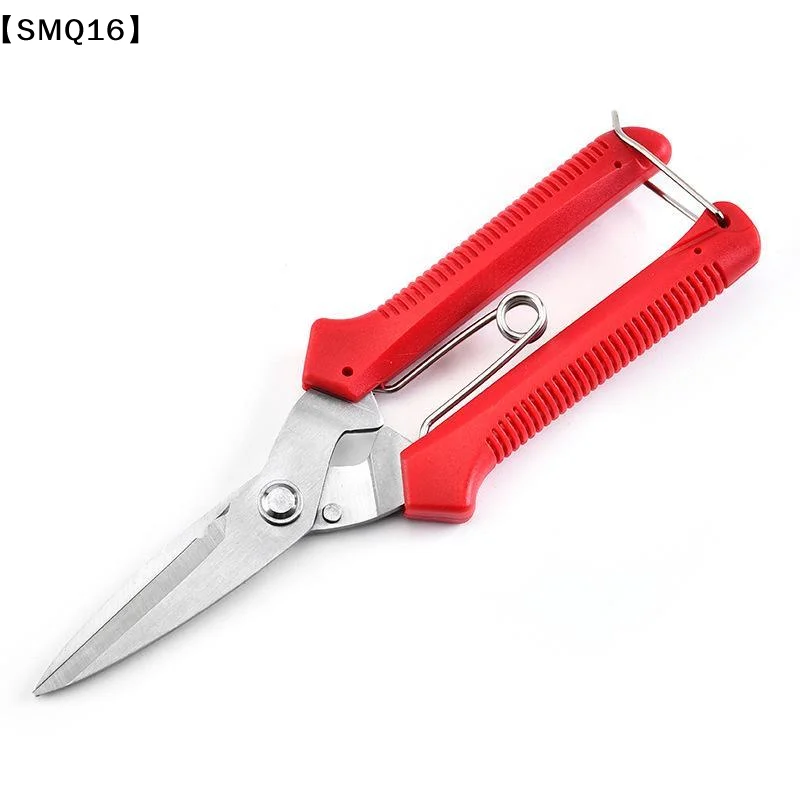 190mm Straight Head Pruning Shears Non-slip Handle Stainless Steel Outils Hand Secateurs Bonsai Garden Scissors Pruning【SMQ】