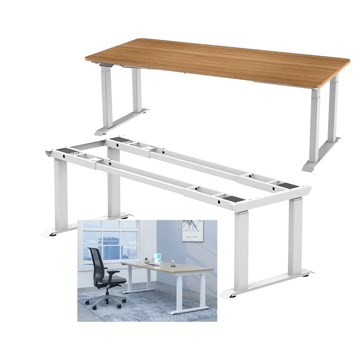 New four-legged office workstation electric standing desk adjustable height