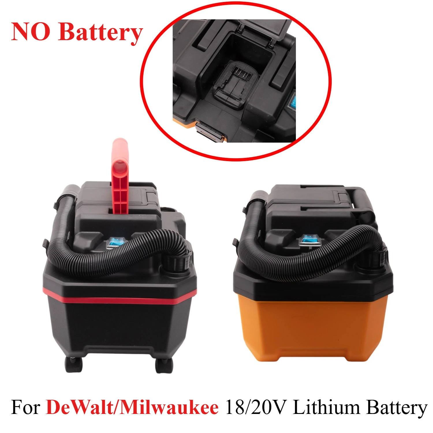 

For DeWalt/Milwaukee 18/20V Lithium Battery Portable Cordless Multi-Functional 3 in 1 Wet/Dry/Blow/Suction Vacuum Cleaner