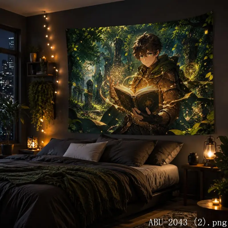 VIKAMA Galaxy Star Anime Couple Aesthetic Tapestry Dreamy Cosmic Fantasy Wall Hanging Teen Dorm Bedroom Otaku Home Decor