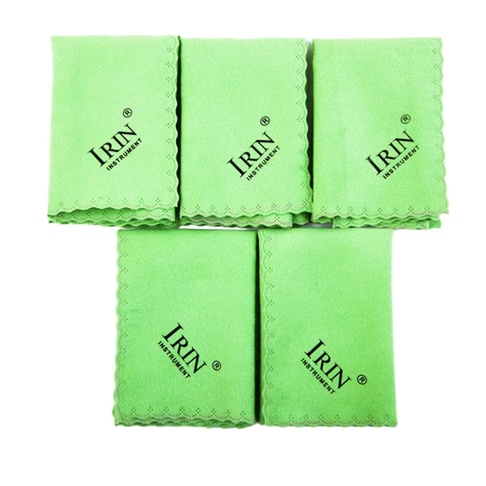 5pcs Kain Poles Mikrofiber Lembut untuk Gitar, Biola, dan Saksofon - Alat Pembersih Esensial untuk Musisi dan Perawatan Instrumen