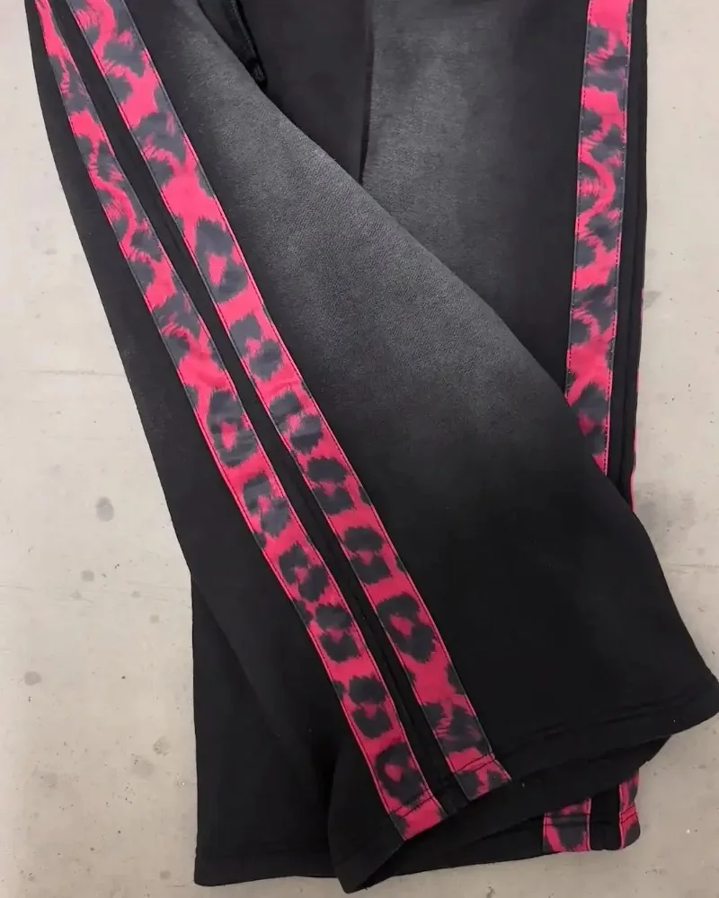 Celana Pria Eyehategarment Celana Olahraga Serut Jogger Garis Baru Hip Hop Harajuku Fashion Celana Panjang Kargo Pinggang Ganda Pakaian Jalanan