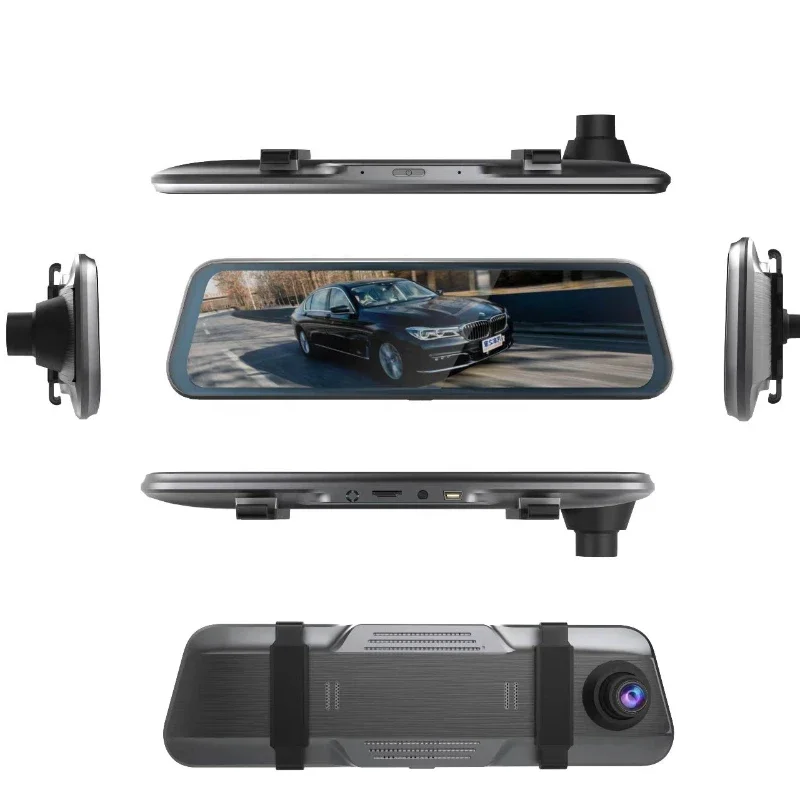 4K 9.66''Loop recording Night Vision 4K Mirror Dash Cam Backup Camera Front And Rear Dual car Camera gadgets