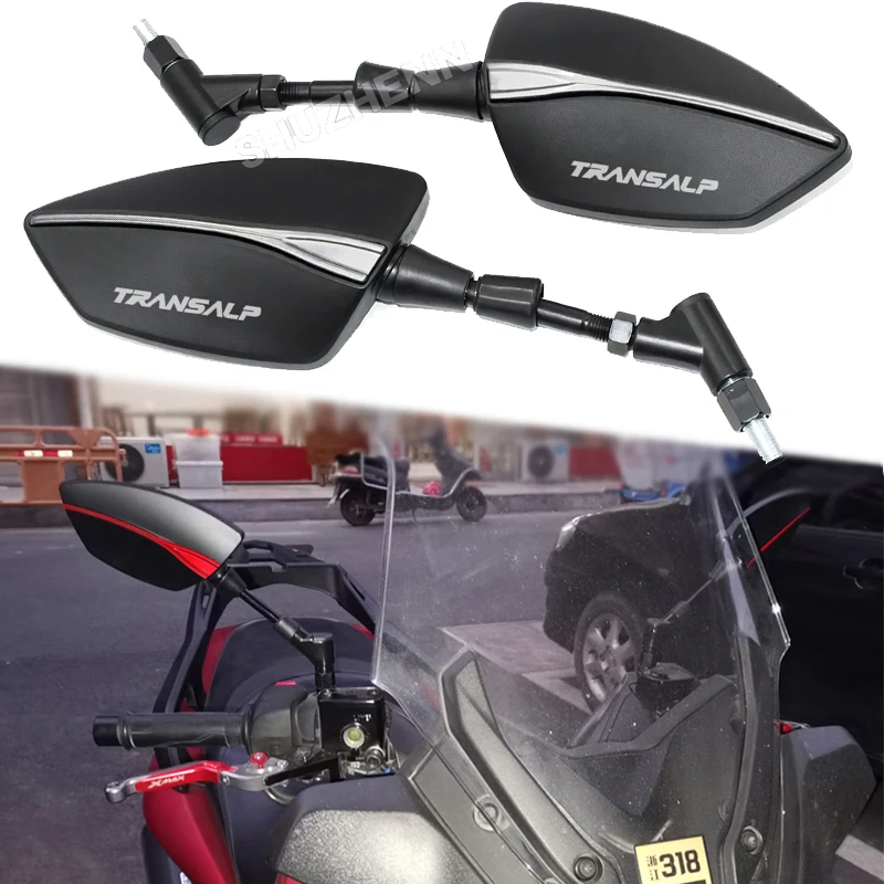 For Honda XLV 600 650 700 TRANSALP XL600V XL650V XL700V Motorcycle universal rearview mirror battle axe modification accessories