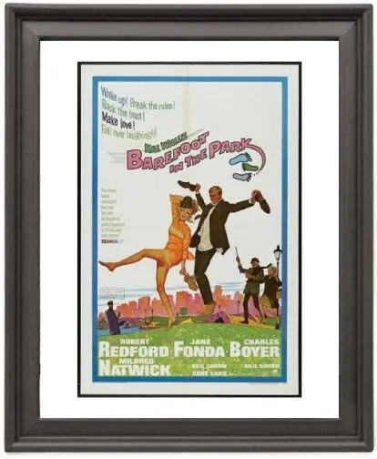 Framed Poster Barefoot in the park Poster Photo Paper Print Picture Frame 16x12 inch