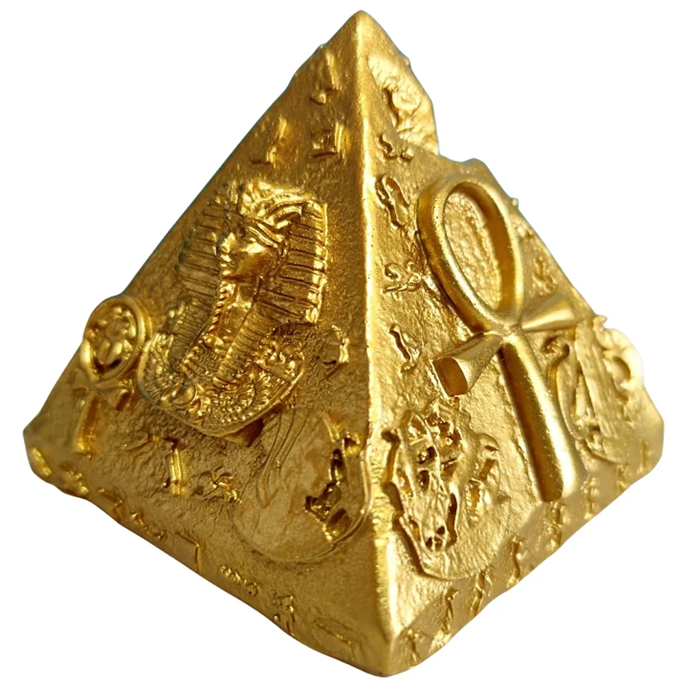 

Pyramid Ornament Car Decor Desktop Retro Crafts Statue Gift Home Decoration Resin Prop Old Style Bedroom