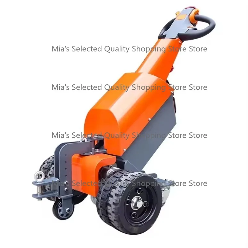 Electric Walk behind Tugger Tractor 1000kgs Capacity for Cargo Luggage Handling Heavy Duty Battery Powered Industrial Truck
