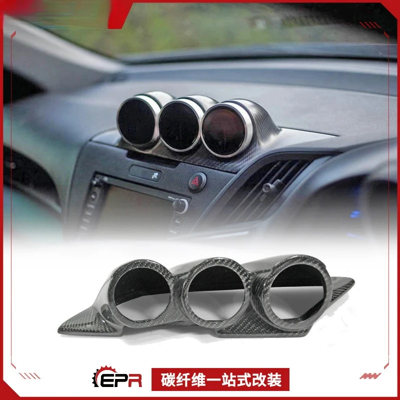 

For Honda CRZ ZF1 JDM-Style Carbon Fiber Dash Triple Gauge Pod 60mm