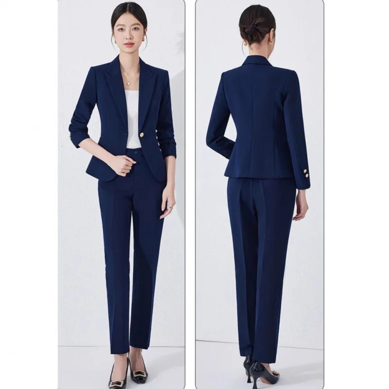 

Women's black blazer for spring and autumn2025New high-end formal suits for college student interviews and professional work att