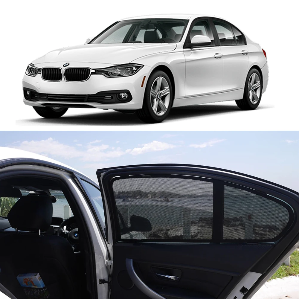 For BMW 3 Series F30 F80 2011-2019 Magenetic Car Sunshade Front Windshield Curtain Rear Side Baby Window Mesh Sun Shade Visor