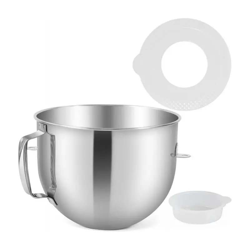 ABYN-7QT Stainless Steel Mixer Bowl For Kitchenaid Stand Mixers, Kitchen Aid Mixing Bowl For 7QT Lift Mixer With Handle