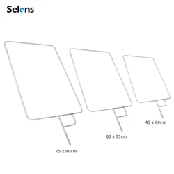 Selens Stainless Steel Flag Panel 45X60CM,60X75CM,75X90CM Reflector Diffuser for Photographic Studio Lighting Acessorios