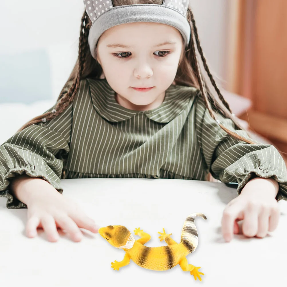 Simulação gecko lagarto reconhecimento modelo decoração de mesa pequenas figuras animais estátua realista meninos brinquedos