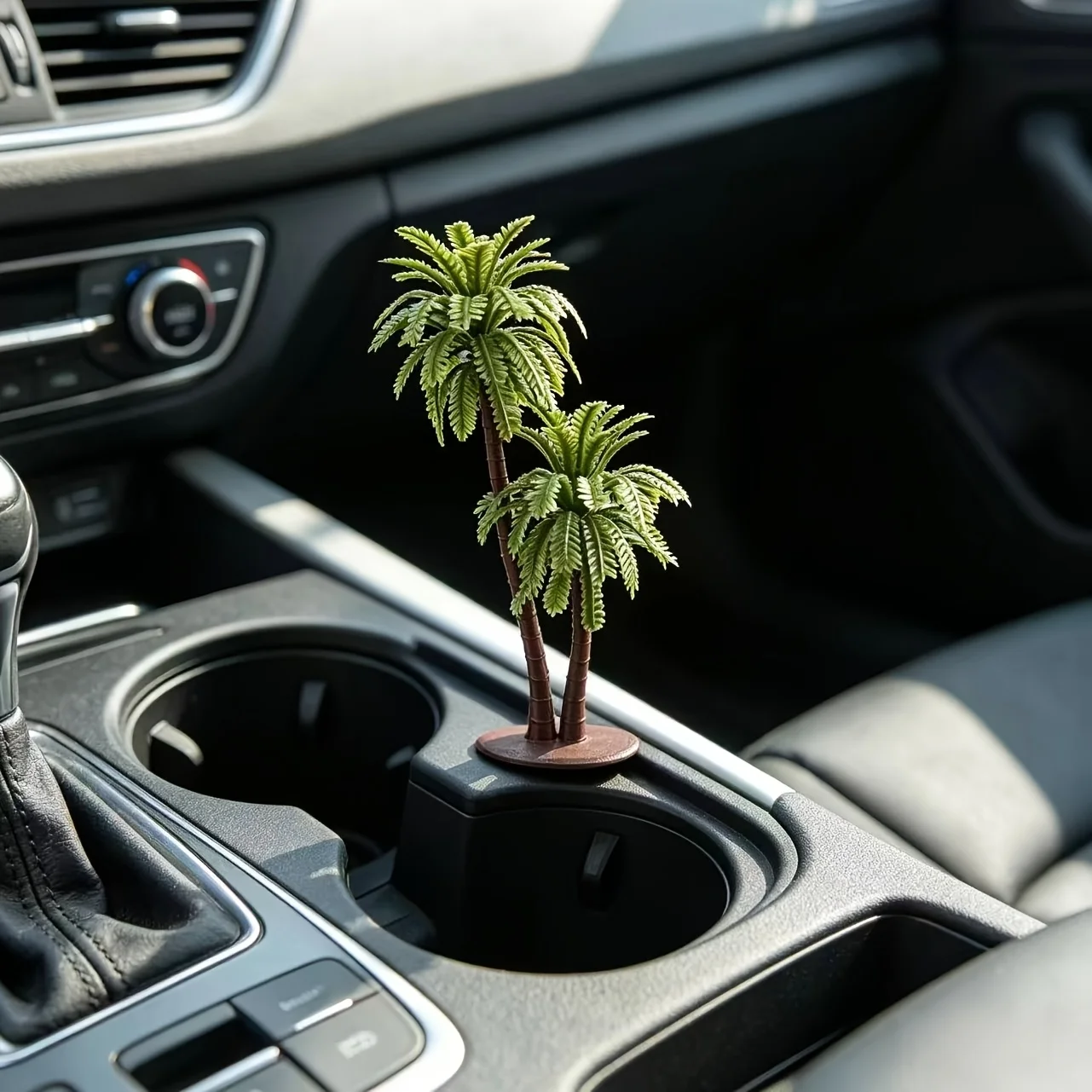 2 mini palm tree car ornaments, dashboard ornaments, car decorations, home decor. A must-have gift.