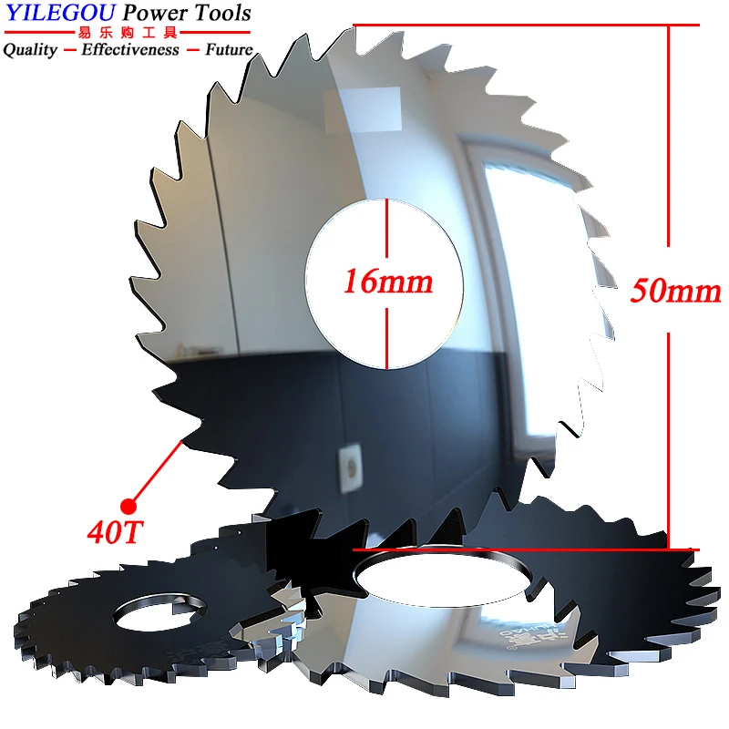 50mm Solid Tungsten Carbide Steel Circular Saw Blades. 50×16mm Tungsten Steel Milling Cutter. Cut Thickness 0.3-3.0mm, Bore 16mm