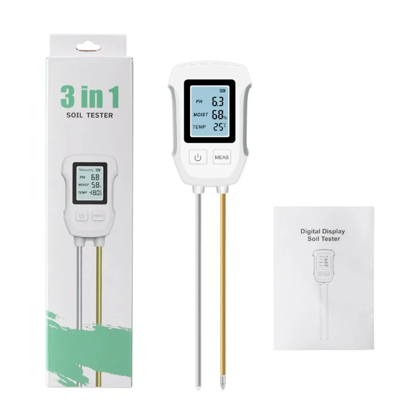 For high-precision soil pH detector, agricultural planting soil moisture tester, horticultural moisture meter