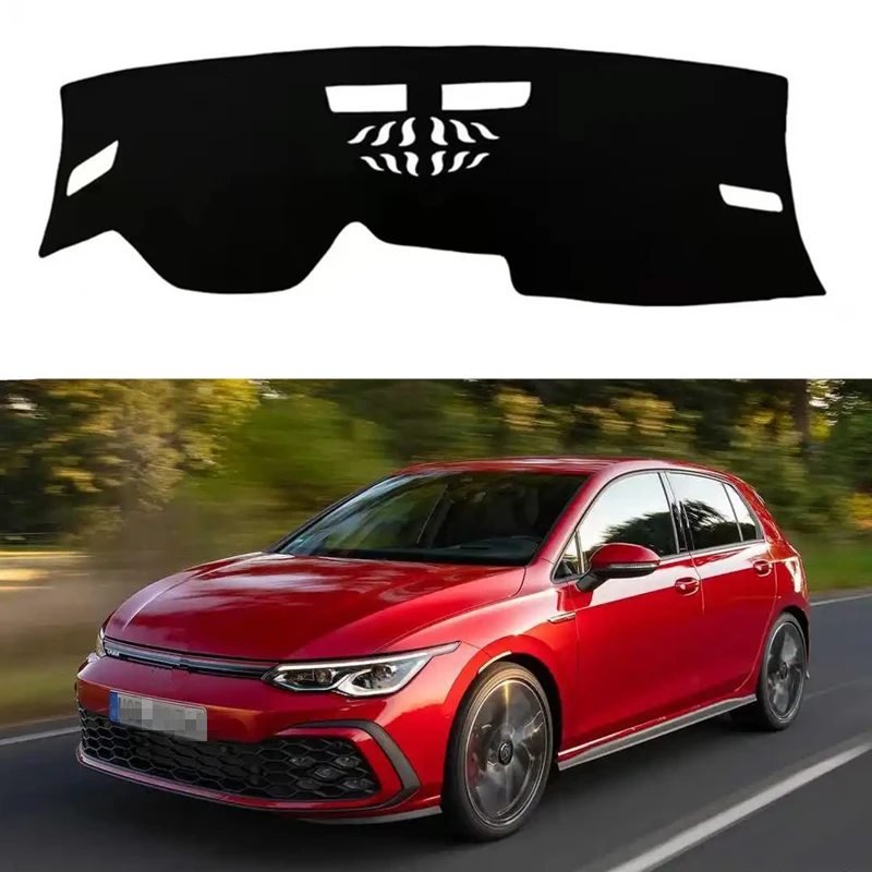 

Аксессуары для автомобилей VW Golf 8 MK8 R GTI R-Line 2020-2022 2023 2024 2025: коврик для приборной панели, защитный коврик от солнца, подушка для приборной панели.
