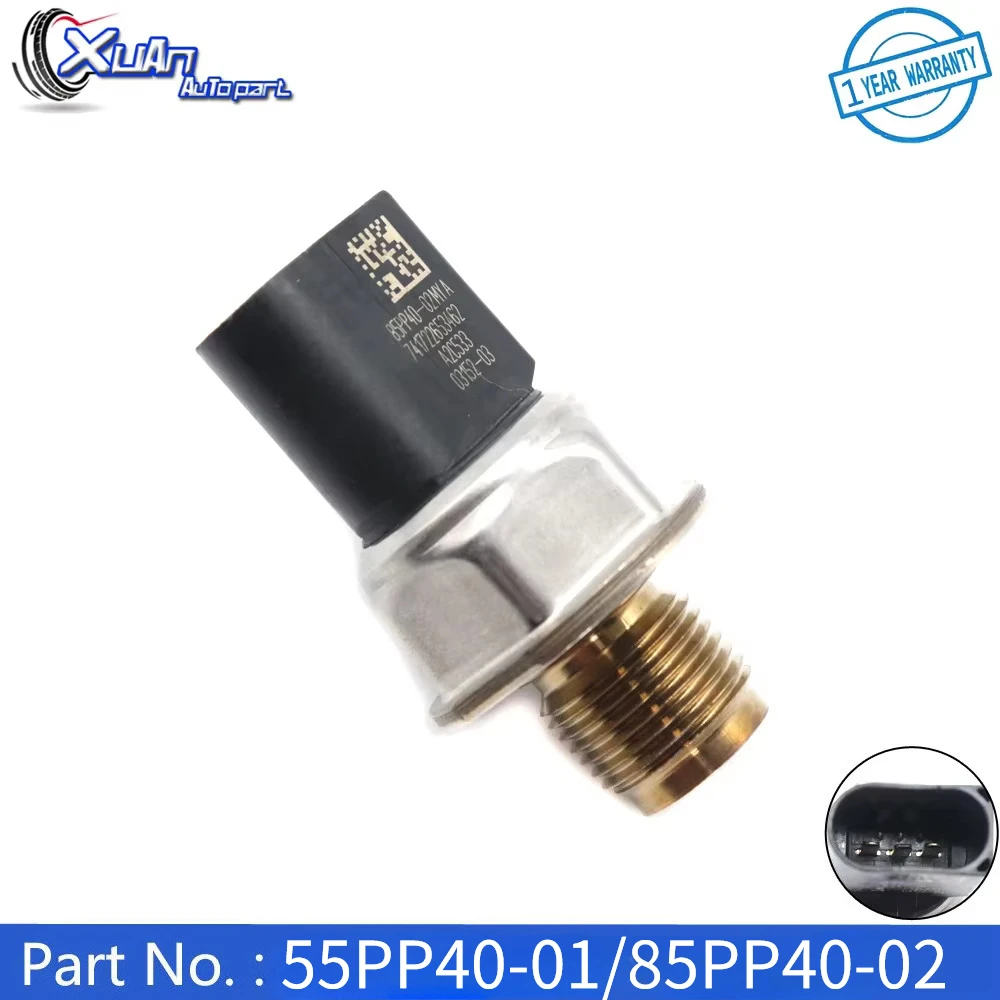 XUAN 55PP40-01 Fuel Rail High Pressure Regulator Sensor Valve For Peugeot Boxer 3 Citroen Relay Jumper 2.2 HDI 85PP40-02 1717578