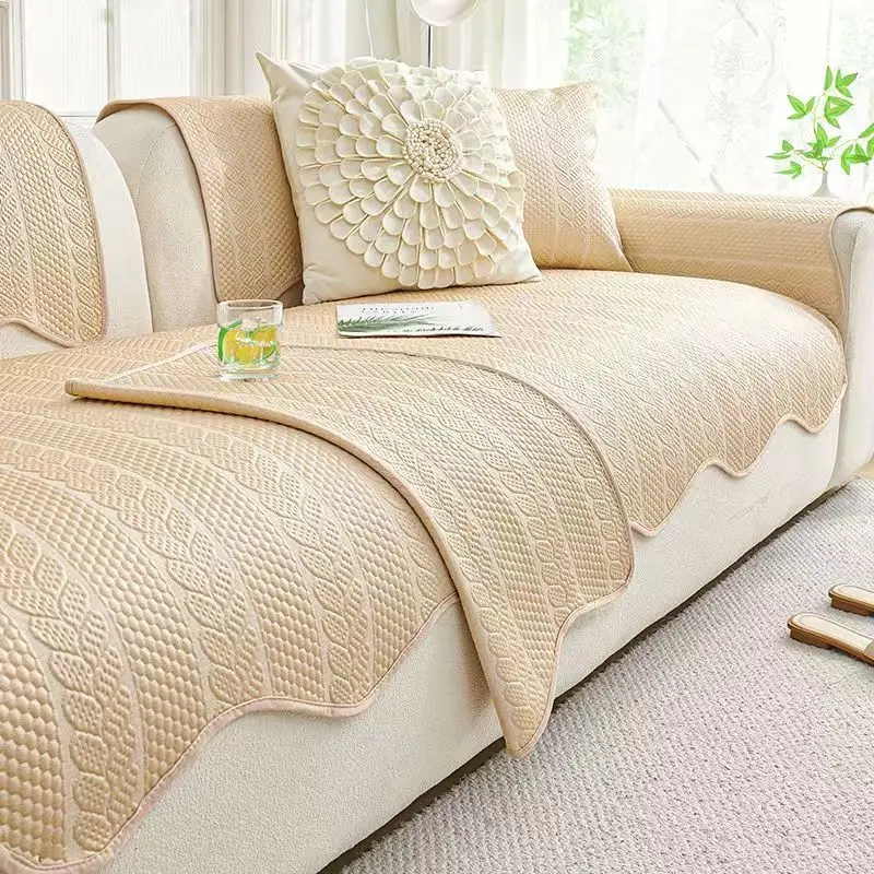Summer latex shaped sofa cushion with cool feeling, ice silk anti slip high-end feeling, 2026 new summer cooling mat cushion