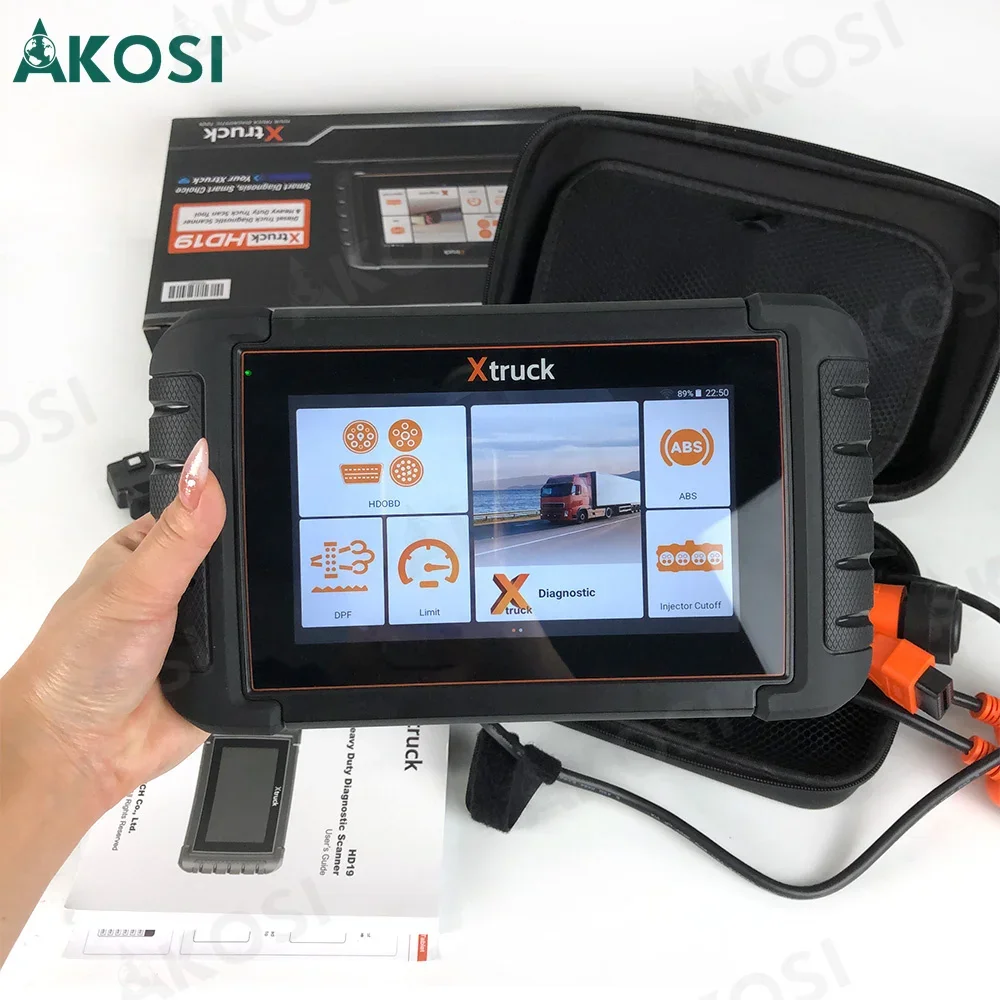 Xtruck HD19 and tablet Heavy Duty diagnostic scanner Diesel Truck Diagnostic Scanner for Agricultural OHW pickups trucks buses
