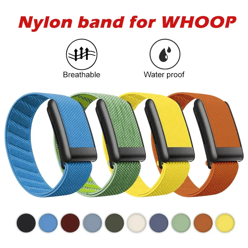Stretchy Watch Strap for Whoop 4.0 5.0 MG Adjustable Sport Bracelet Comfort Nylon Elastic Braided Wristbands Fitness Band