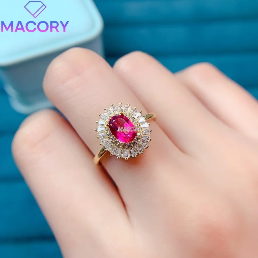 S925 sterling silver natural topaz ring vintage style delicate design Mature charm engagement and proposal ring Party Options