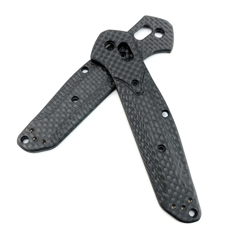 Custom 3K Full Carbon Fiber Made Knife Grip Handle Scales for Genuine Benchmade 940 Osborne Knives Replace Accessories