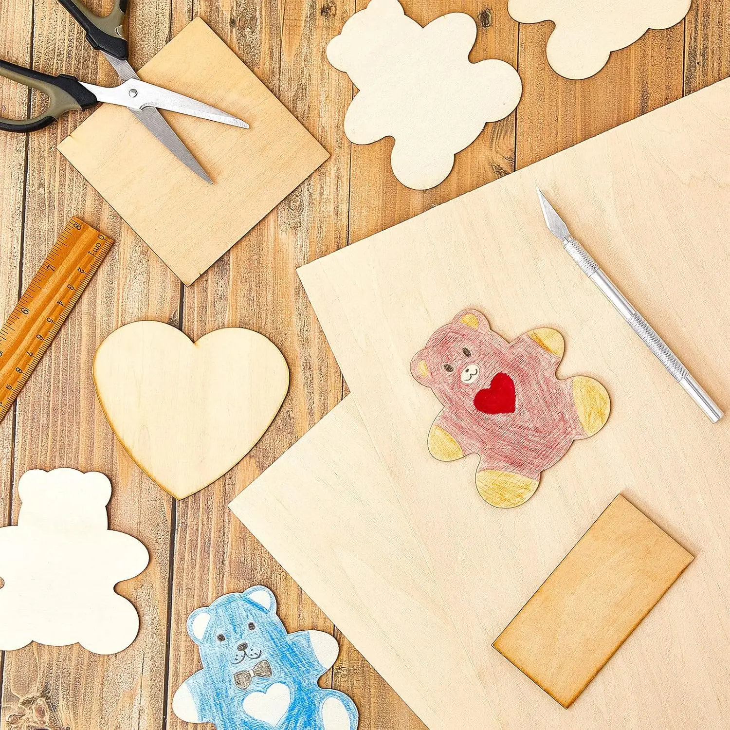 12 Folhas de Madeira de Balsa 12x18 Polegadas, Compensado de 3mm para Marcenaria, Corte a Laser, Projetos DIY