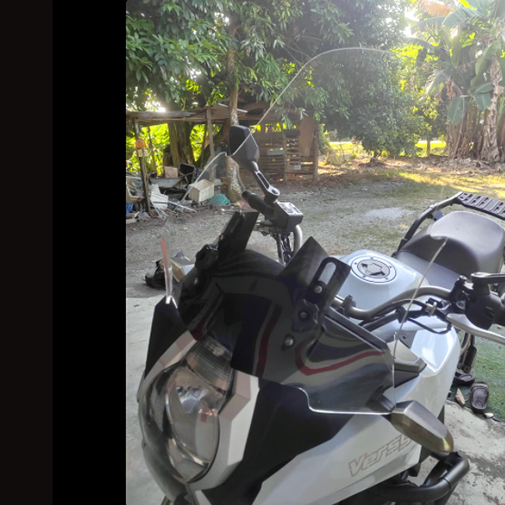 

For Kawasaki Versys1000 TV model windshield with high and thick front windshield protector and front windshield mirror