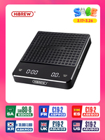HiBREW Hand coffee timing electronic scale Weighing,Timing,Countdown professional electronic scale