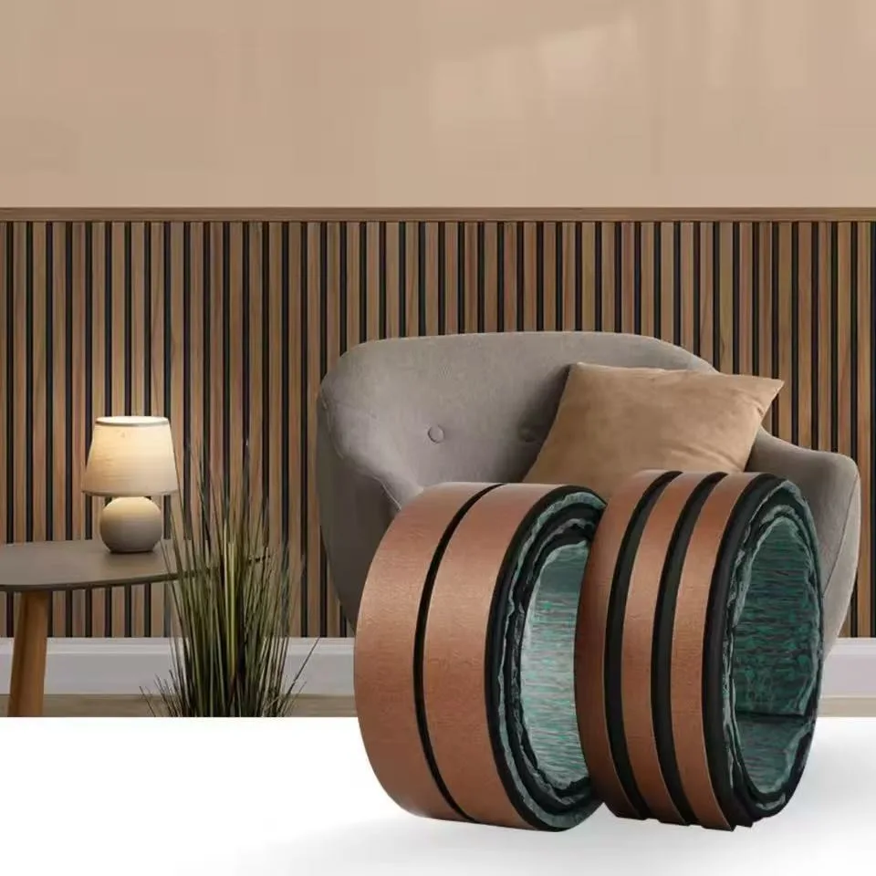 3M/5M Self‑Adhesive Wall Grille Panel 3D Wood Grain Decorative Sticker EVA Anti‑Collision Sound Insulation Wall Flexible Border