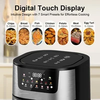 Air Fryer 8L 2800W Oil Free Electric Air Fryer with Touchscreen Household Multi-function Non-fat Fryer with Visible Window 4