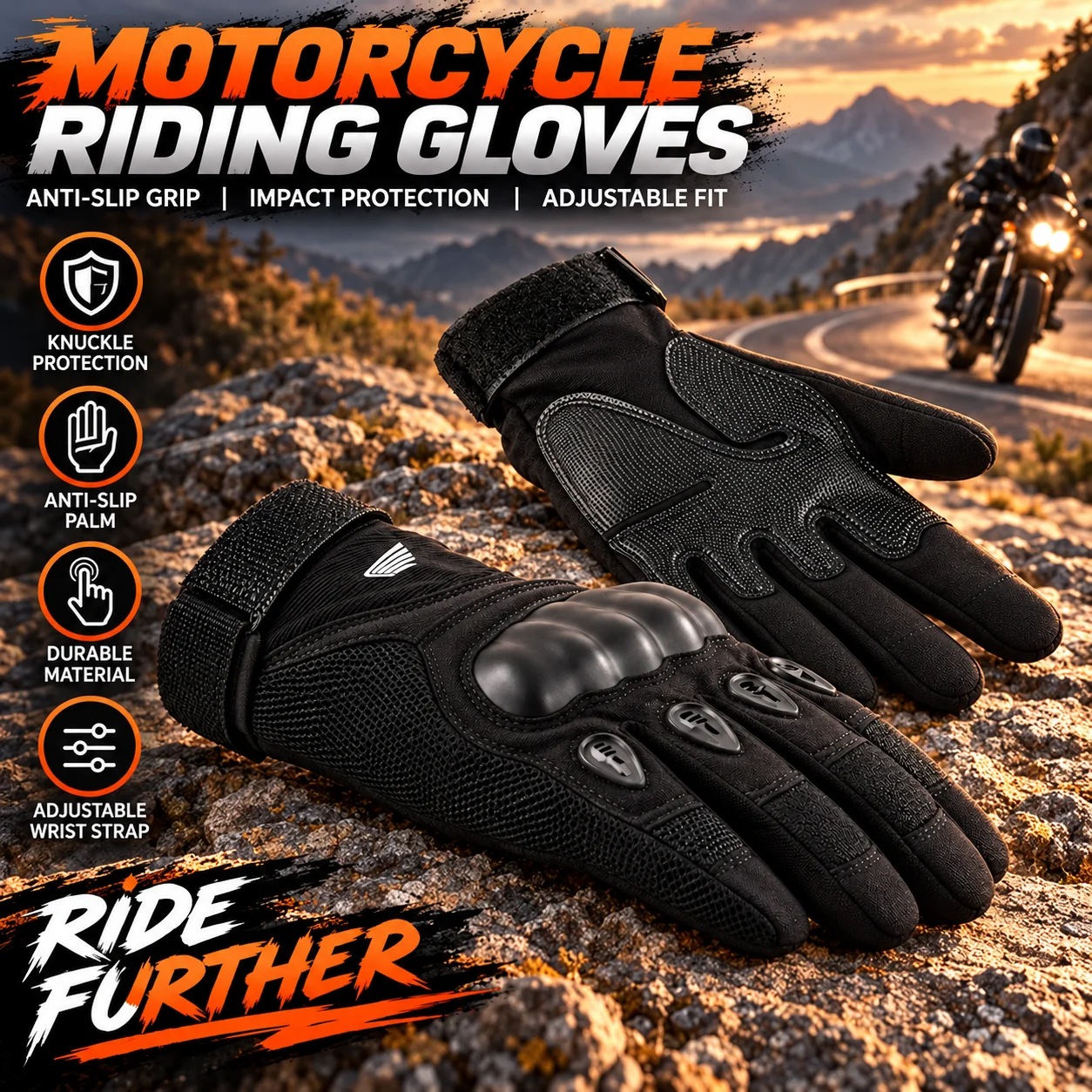 For HONDA Hornet NT1100 CBR CB Shadow PCX VFR XADV Forza Motorcycle Gloves Safety Defense Motocross Gloves Outdoor