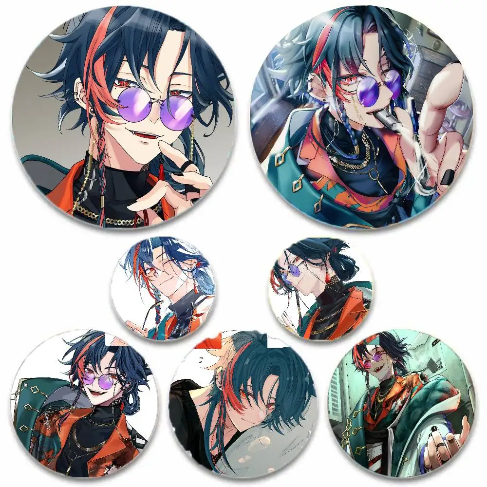 Kaisei Virtual Singer N-Nijisanji Pins Brooch Cartoon Badge For Friend Backpack Clothes Collect Accessories Jewelry Gift