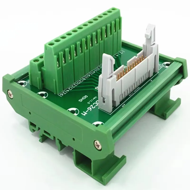 IDC-26 DIN Rail Mounted Interface Module.