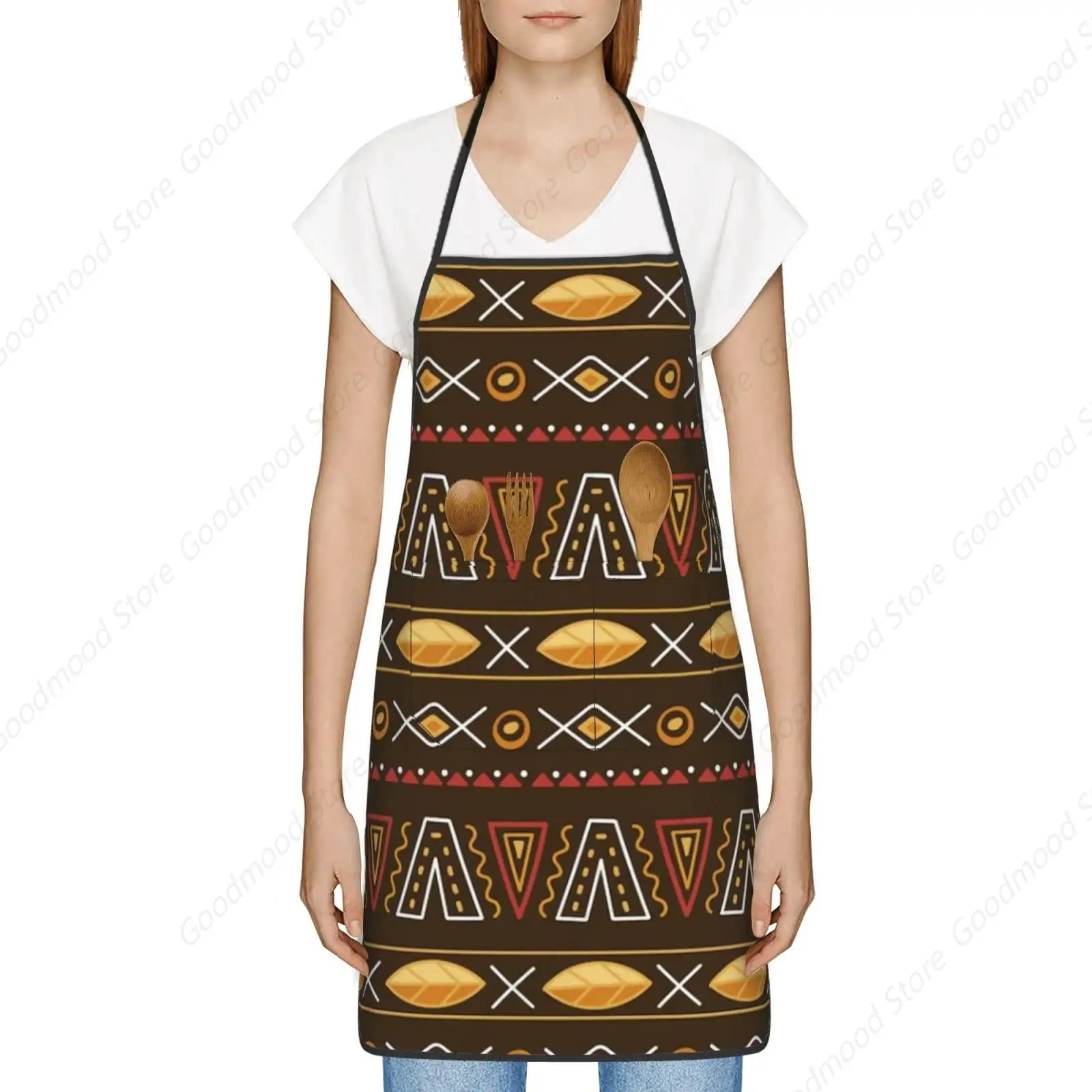 Cool african native indians ethnic tribal elements african native apron,cooking aprons for man women,kitchen apron chef apron