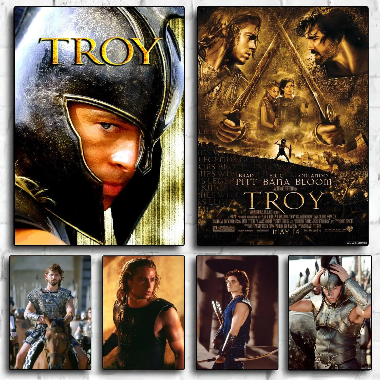 troy Decoration Art Poster Wall Art Personalized Gift Modern Family bedroom Decor Canvas Posters