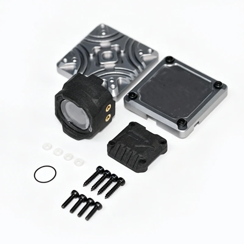For DJI O4 Air Unit VTX Module CNC Heat Sink/Lens Protective Case/13CM Coaxial Cable FPV Drone DIY Modification Accessories