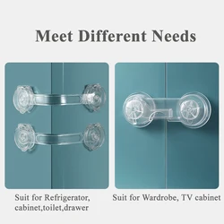 4/6 Pieces / Safety Lock Baby Child Safety Care Plastic Lock With Baby Protection Drawer Door Cabinet Cupboard Toilet