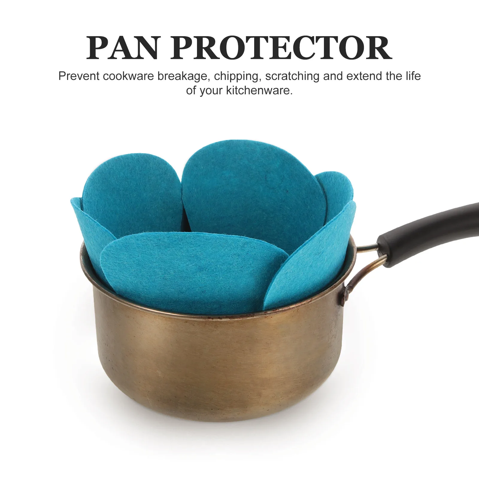 

12pcs Heat Resistant Pan Pads Anti-Scratch Cookware Protectors For Kitchenware Storage Transport Pan Cushion Divider Mat