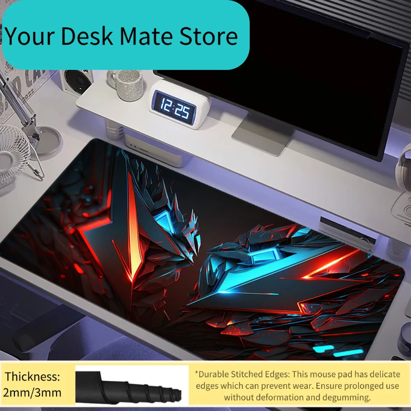 

2026 Year of the Horse Mouse Pad 12:25 9 1 Non-Slip Rubber Base Washable Cloth for Gaming Office