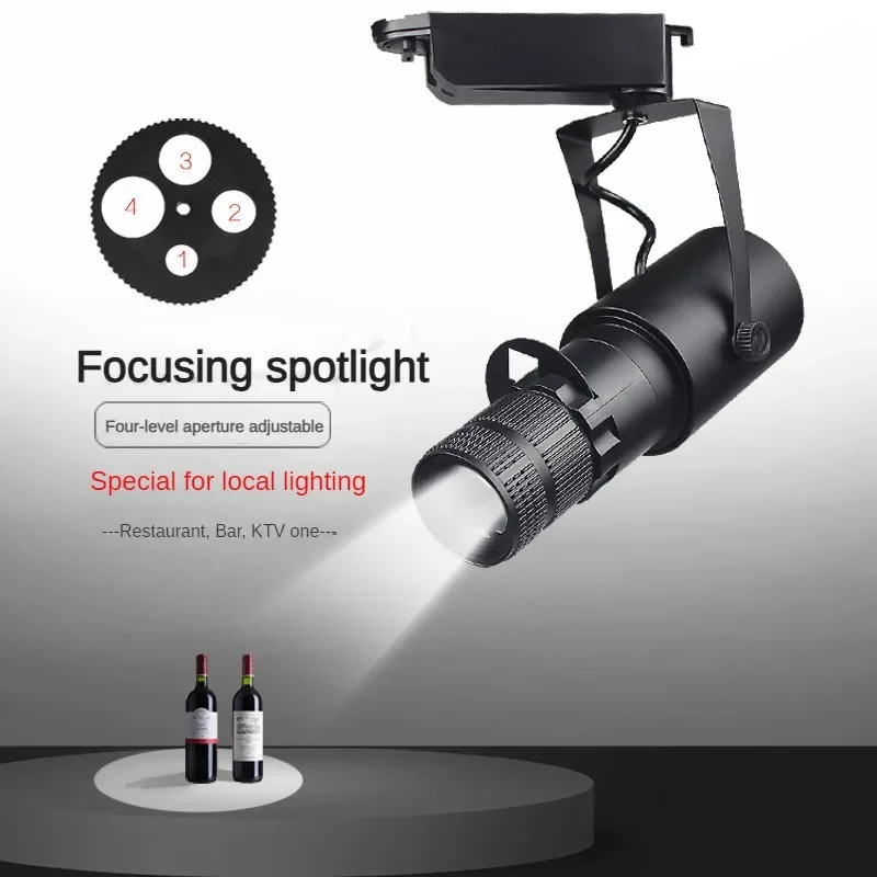 3/5/7/10/12/15/30W Surface Mounted Ceiling Spotlight LED Bar Museum Restaurant Bar Atmosphere Light Zoom Shop Aperture Light Hot