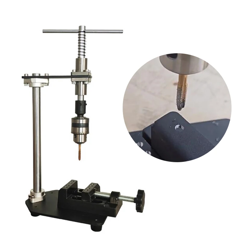 Manual Tap Machine Vertical Screw Punching Tool Double Bearing Tapper Lengthening Ratchet Rocker Arm Tap Tools