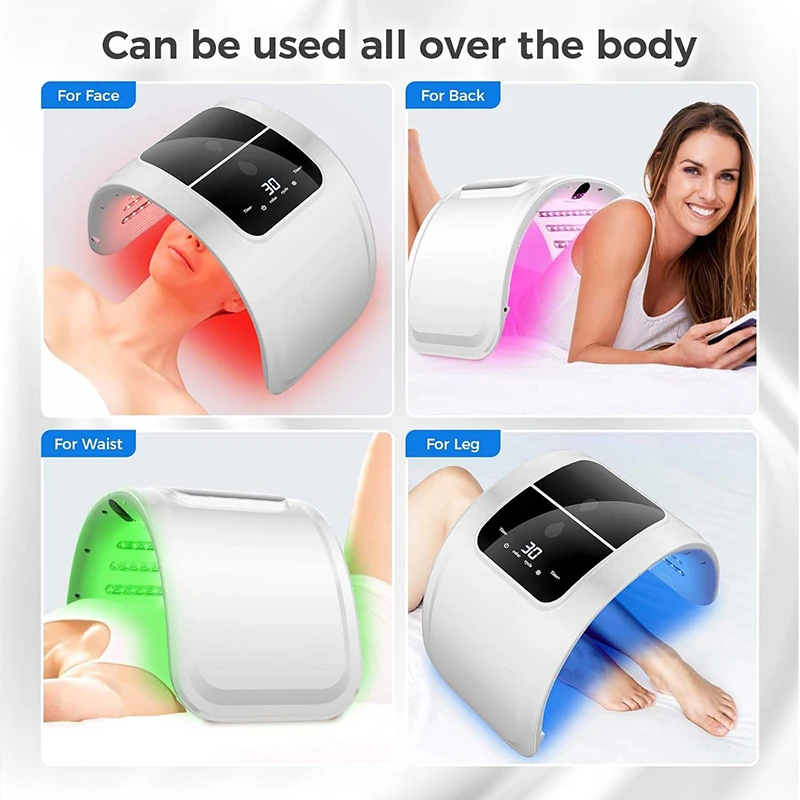 Macchina fotografica a LED a 7 colori con nano spray idratante maschera per il viso e il corpo idratante per la pelle ringiovanimento cura della pelle salone SPA uso domestico