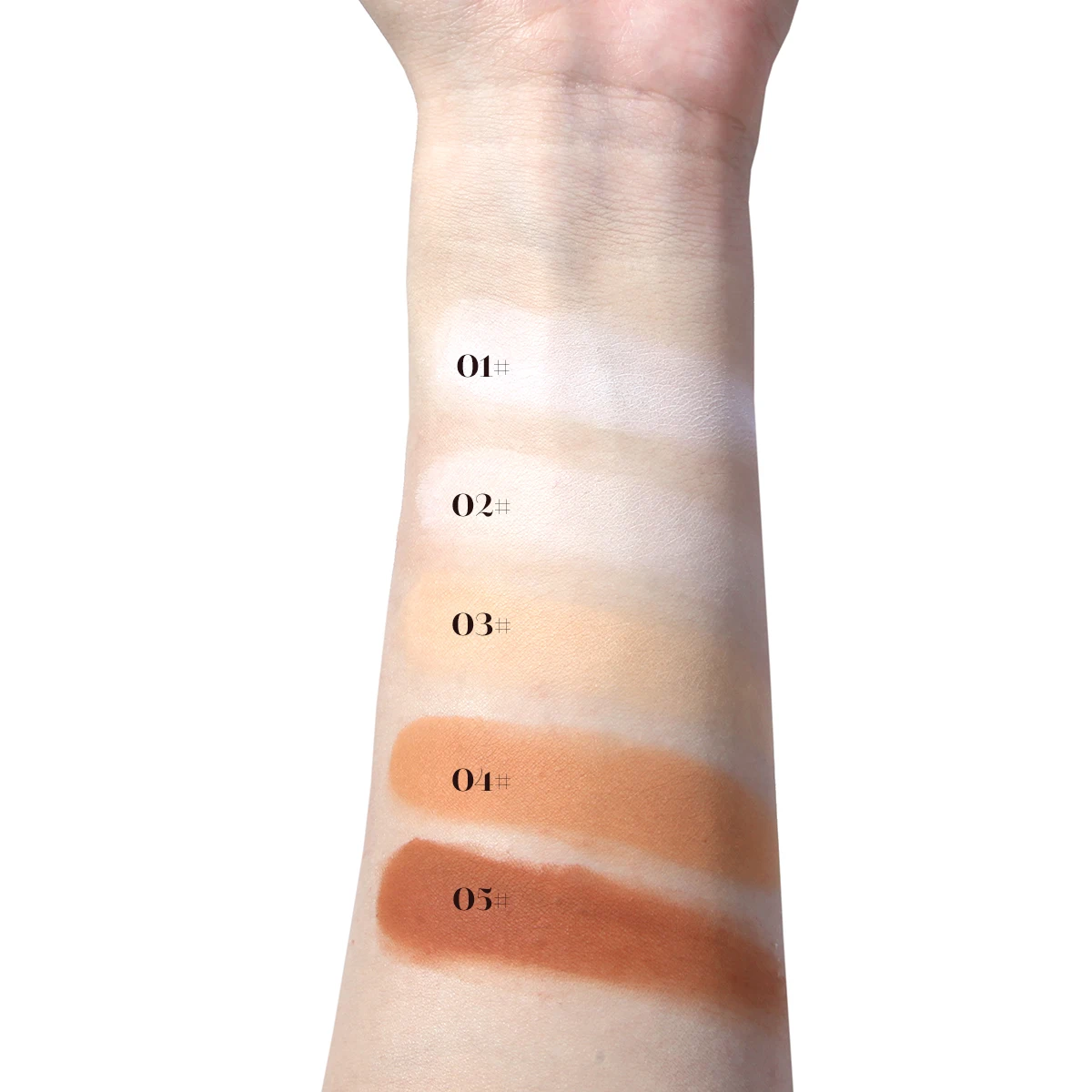 Sweat-proof Contouring Pressed Powder Palette - Long-lasting, full-coverage face foundation for all skin tones
